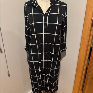NWT - Shelby & Palmer Monochrome Grid Dress